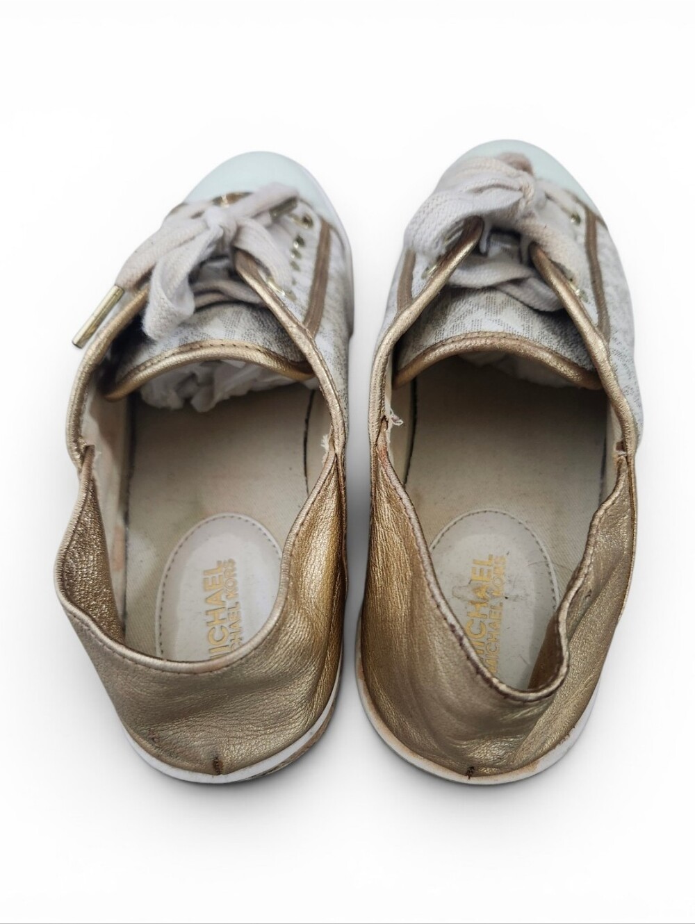 😻 3/$30 Size 7.5 Michael Kors Sneakers - Picture 4 of 9
